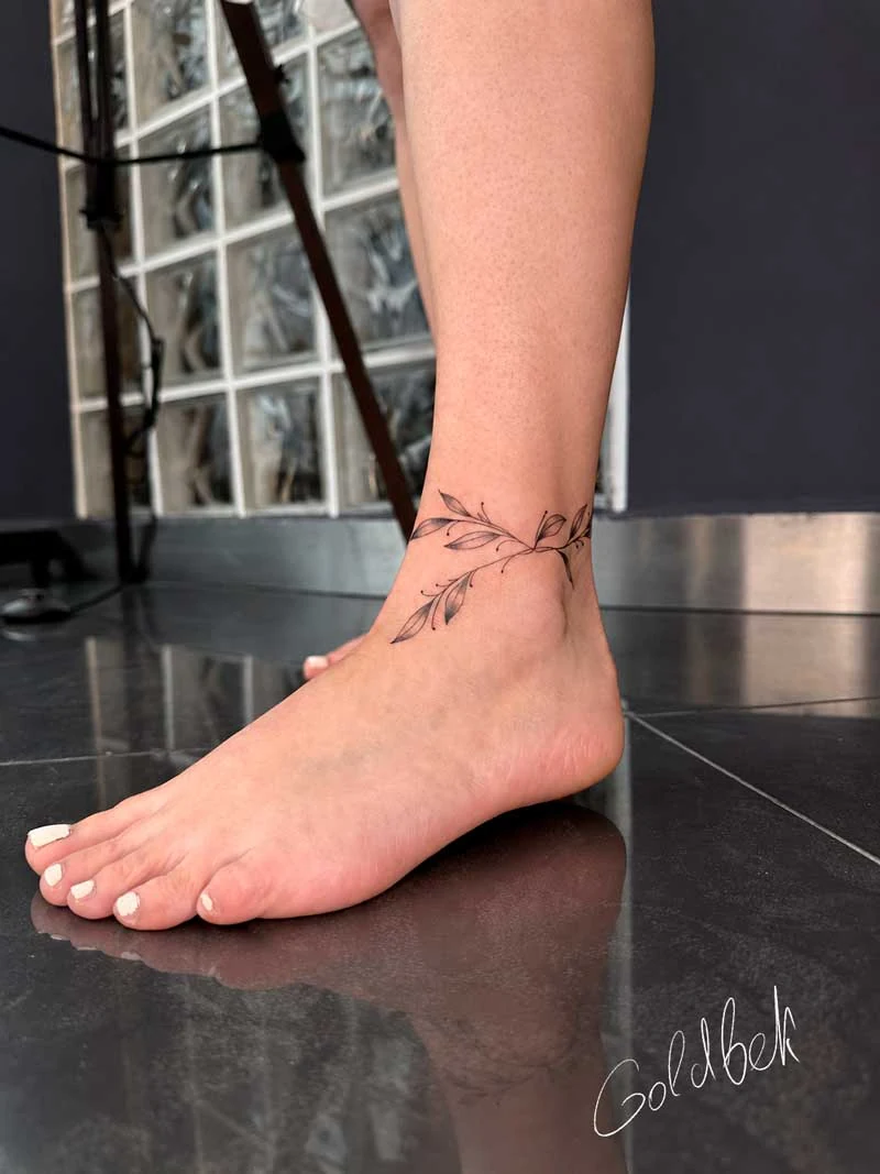 Floral Bracelet Tattoo
